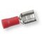 Isolierter Verbinder rot 6,3x0,8 mm